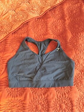 Gymshark Navy Blue Racerback Padded Sports Bra